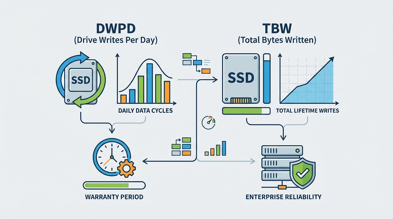 SSD 내구성 지표 DWPD와 TBW